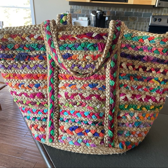 Anthropologie Handbags - Colourful beach tote